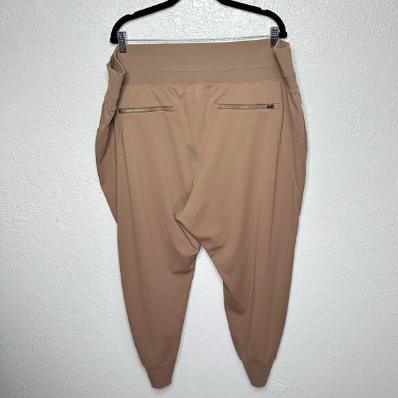 Athleta Venice Jogger Pants High Rise Rustic Beige Women Plus 3X - Picture 3 of 8